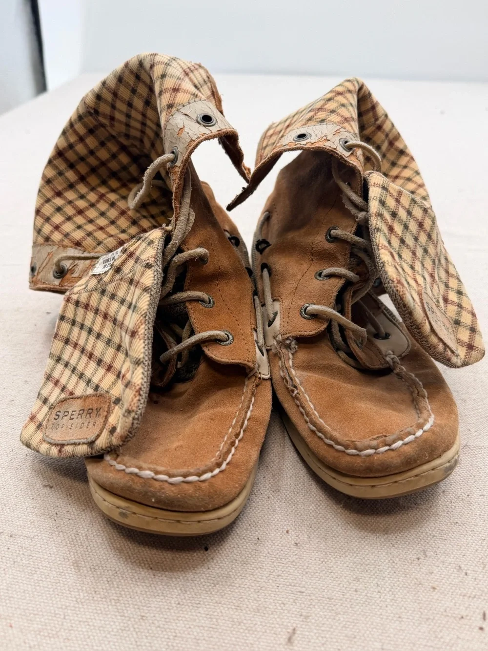Sperry Men's Tan Suede Lace-Up Casual Boots